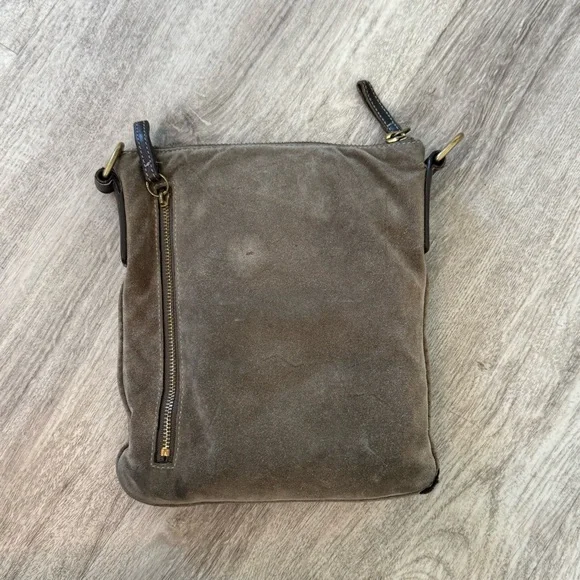 COACH VINTAGE Brown / Taupe Suede Hamilton Crossbody / Slingback Bag - EUC - Picture 8 of 16